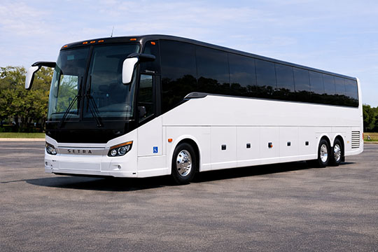 56-passenger charter bus available for charter in Greece, NY